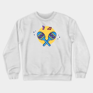 Maraca With Music Notes Crewneck Sweatshirt